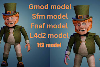 create a custom sfm model, gmod playermodel, fnaf model, tf2 model, sfm porting