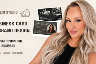 design a custom business card and visual brand identity