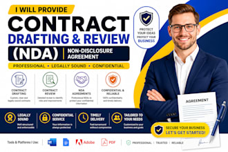 draft and review nda and business contract documents