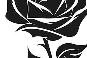 do tattoo design using fineline and blackwork tattoo