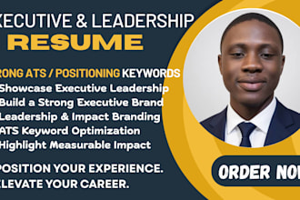 write an ats optimized executive resume
