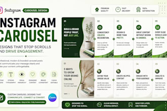 instagram carouselcanva brand kit linkedin carousel canva templates