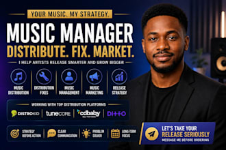music distribution, music manager, fix distribution issues, and music marketing