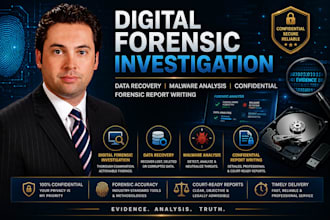 do digital forensics investigation, computer forensics, log analysis with report