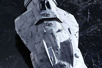 model hard surface scifi vehicles, spaceships