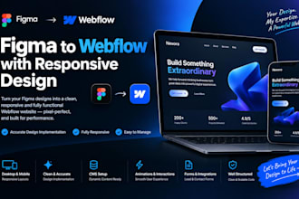 be your webflow expert, convert figma to webflow with responsive design