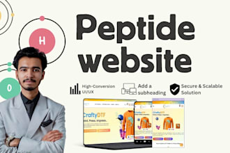 develop a responsive telehealth and peptide therapy website