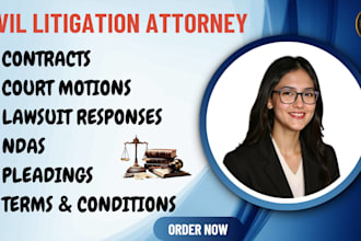 draft legal motions, complaints, pleadings and civil litigation documents