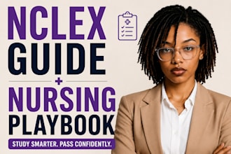 create nclex guide, nursing playbook, ats medical ebook or medical study guide