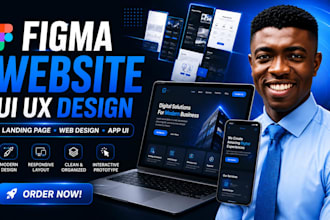 design a figma website UI UX design for your business