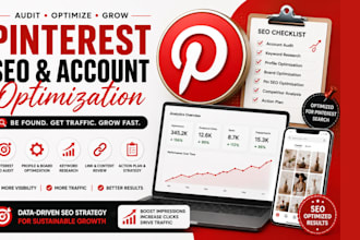 audit and optimize your pinterest account with p,interest SEO