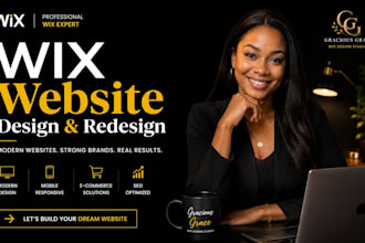 develop wix website design, wix website development, wix redesign and wix studio