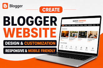 customize or redesign blogspot website or blogger template
