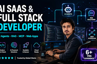 build ai saas, ai web app as full stack ai developer