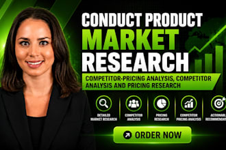 conduct product market research and competitor pricing analysis