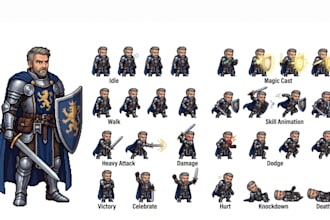 rpg maker mz pixel art animation 2d game character design rpg vx ace pixel hero