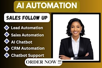 build ai automation for crm sales follow up and ai chatbot support