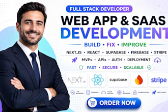 build fix deploy or improve your web app or saas product