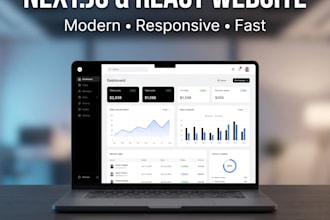 build a modern next js react website for your business