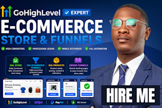 gohighlevel ecommerce ghl store ghl ecommerce funnel ghl product ebook funnel