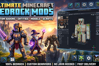 develop minecraft bedrock addons with custom blockbench models