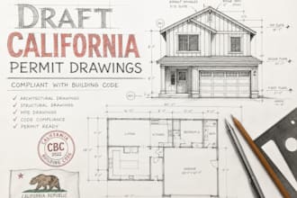 draft california permit drawings compliant with building code