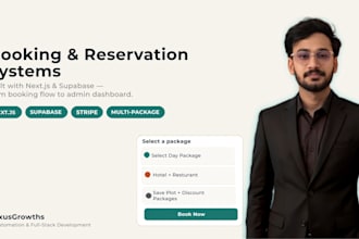 build a booking and reservation system using next js database