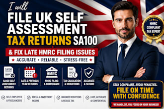 file UK self assessment tax returns sa100 and fix late hmrc filing issues