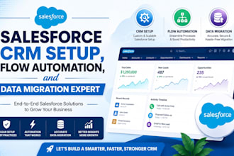 be your salesforce CRM setup, flow automation, and data migration expert