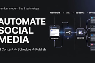build n8n social media automation and auto posting workflows