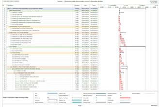 create a professional ms project construction schedule and gantt chart