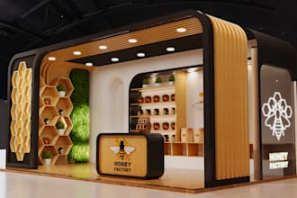 design 3d exhibition booth and trade show stand