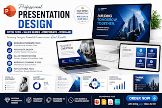 design company presentation business PPT slide company profile canva pitch deck