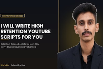 write high retention youtube scripts