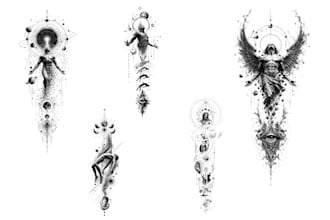 design a custom fine line minimal tattoo