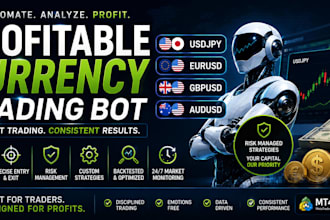 develop profitable advanced currency trading bot, usdjpy, audusd, gbpusd, eurusd