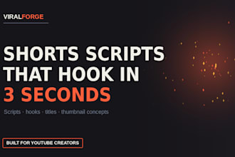 create engaging youtube  scripts, viral ideas, hooks