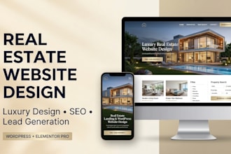 build a real estate landing page or realtor website on wordpress