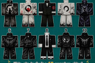 provide custom roblox clothing templates for your avatar