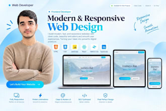 build a modern responsive landing page
