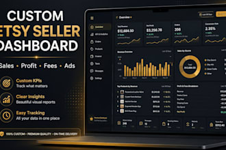 build an etsy sales profit fees and ads dashboard
