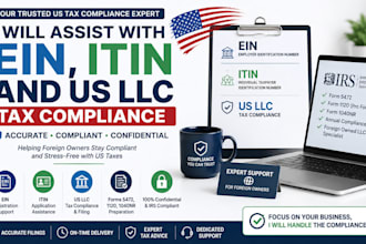 assist with ein, itin and US llc tax compliance