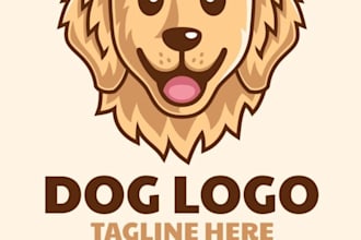 design a professional modern dog logo