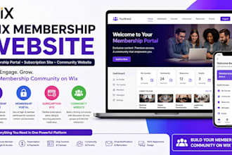 wix membership website, membership portal, subscription site, community website