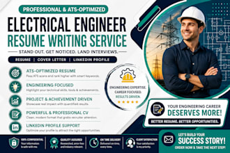 write your electrical engineer resume with ats keywords and technical CV writing