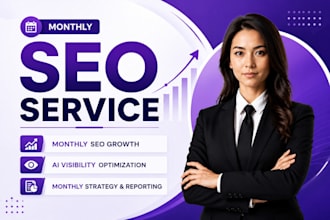 do complete monthly SEO package, on page technical off page optimization