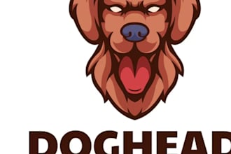 create wonderful and excellent dog logo design