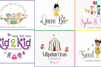 design for you childcare, education kids, and children logo