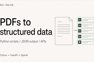 automate PDF data extraction with python and ai