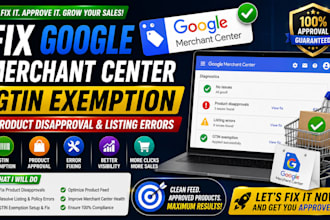 fix google merchant center gtin exemption product disapproval listing errors